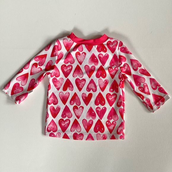 Floatimini Heart Rashguard Two Piece Swimsuit - Picture 4 of 7